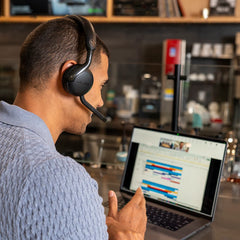 GO Work Wireless On-Ear Headset Gen 3 Black